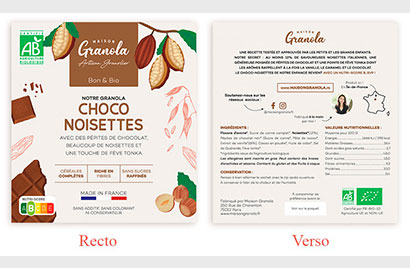 Packaging Maison Granola chocolat