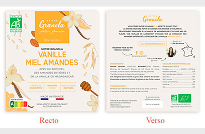 Packaging Maison Granola Vanille