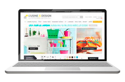 site e-commer l'usine à design